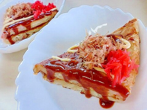 からしピリ辛 チーズハムお好み焼き